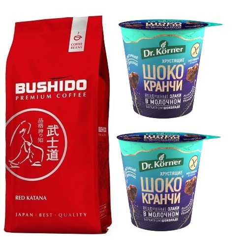 Кофе в зернах и шококранчи 2 шт